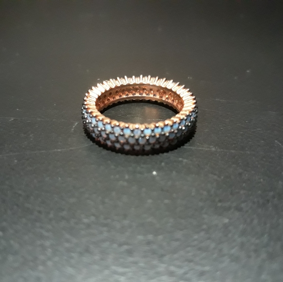 Micro Pave Eternity Band - Picture 1 of 2